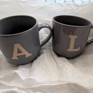 Monogram 17oz mug  Initials  A and L